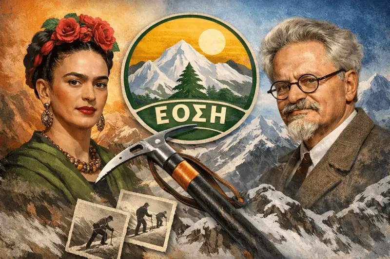 Με ένα πιολέ ή τι συνδέει τον ΕΟΣΗ, το «πιολέ», τη Φρίντα Κάλο και τον Λέον Τρότσκι